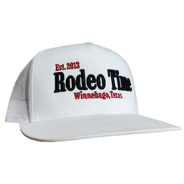 White Rodeo Time Puff Cap